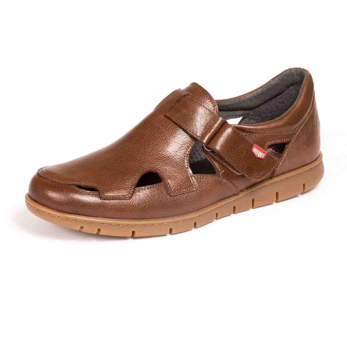 Sandalia de Piel Café On Foot Your Way