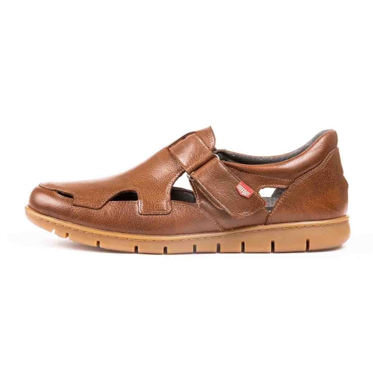 Sandalia de Piel Café On Foot Your Way