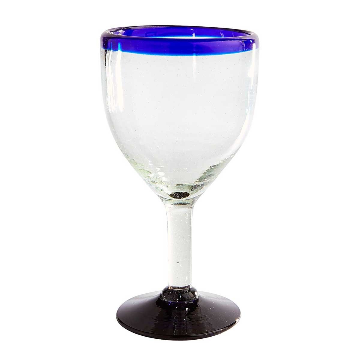 Copa para Vino Blue Rim Pier 1 Imports