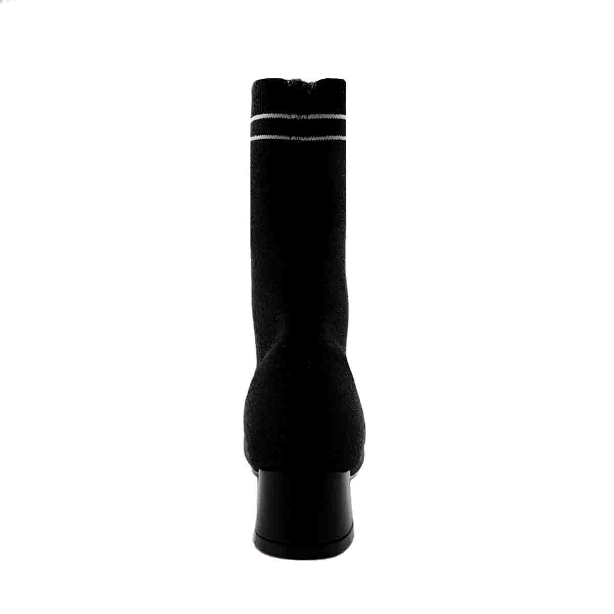 Bota Casual Tejido Calcetín 19-22 Negro Cristeen