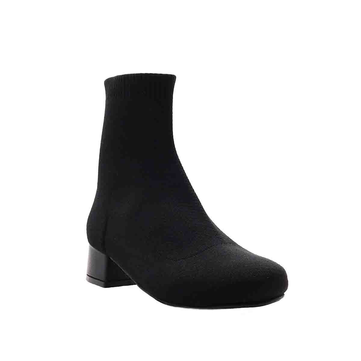 Bota Casual Tejido Calcetín 19-22 Negro Cristeen