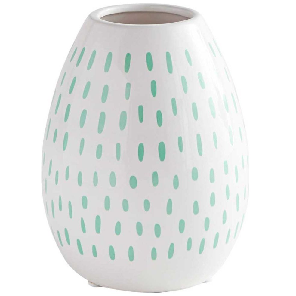 Vasija Mint Dots Pier 1 Imports