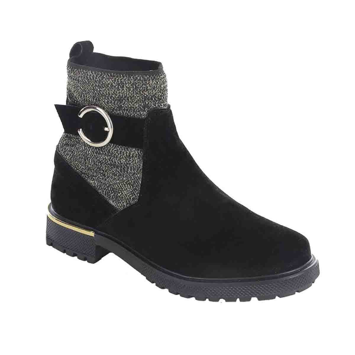 Botín Textil con Hebilla 19-24 Negro B Trendy