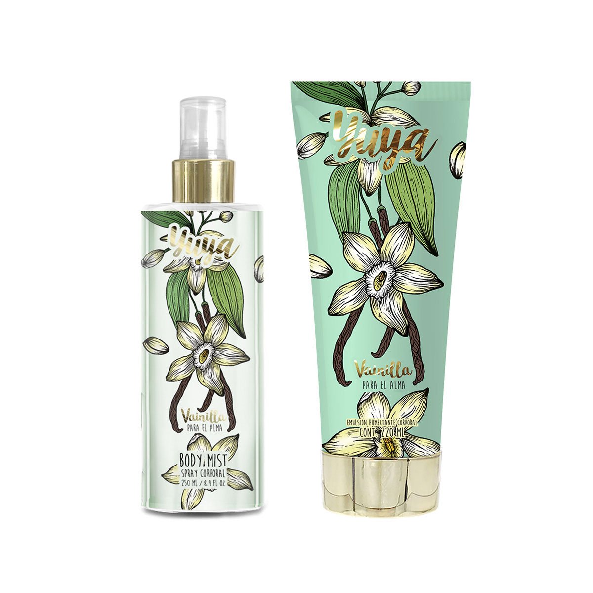 Set body mist y emulsión corporal yuya "vainilla para el alma" Sears