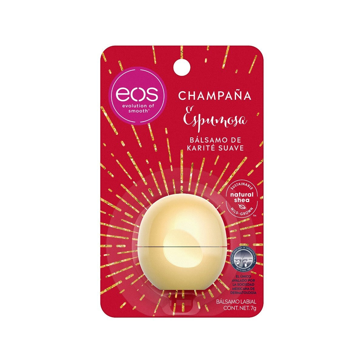 Esfera Bálsamo para Labios Edicion Navideña Champaña Espumosa Eos