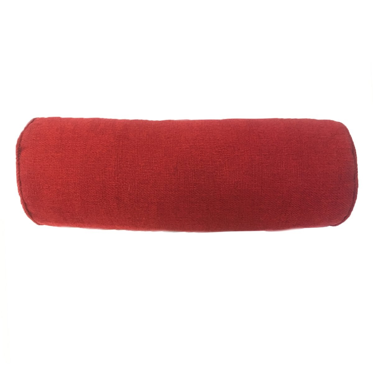 Cojín Cilindro 15 X 45 Ragnar Ruby Rojo Rojo Cassia