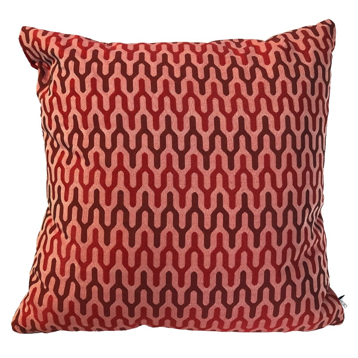 Cojín Ativo 45 X 45 Vivo Bakar Crimson Blanco Cassia