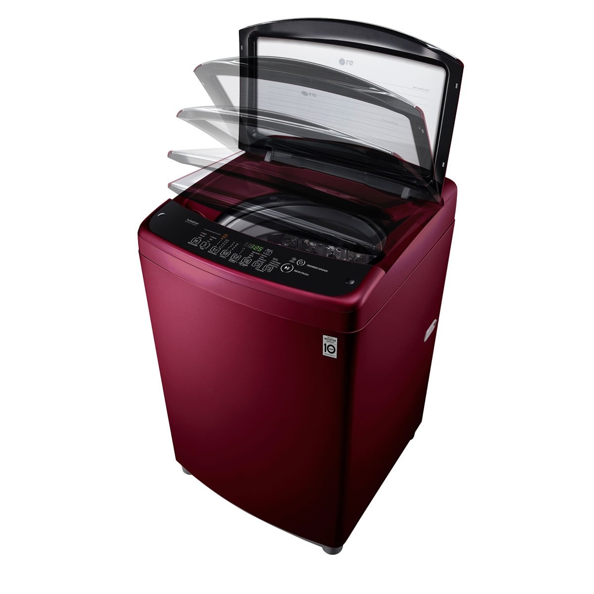 Lavadora Carga Superior 19 Kg Wt19Rsb Roja Lg