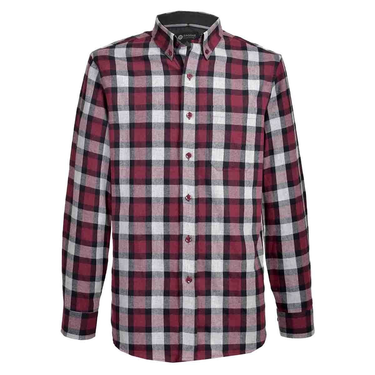 Camisa de Franela a Cuadros Stoned Washed Haggar