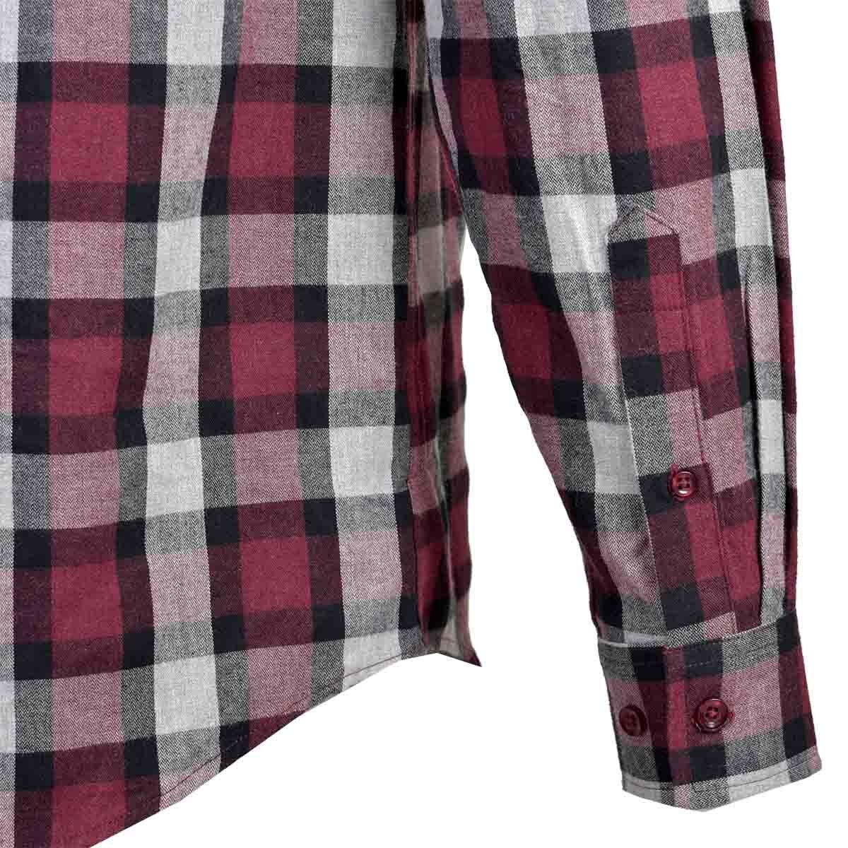 Camisa de Franela a Cuadros Stoned Washed Haggar