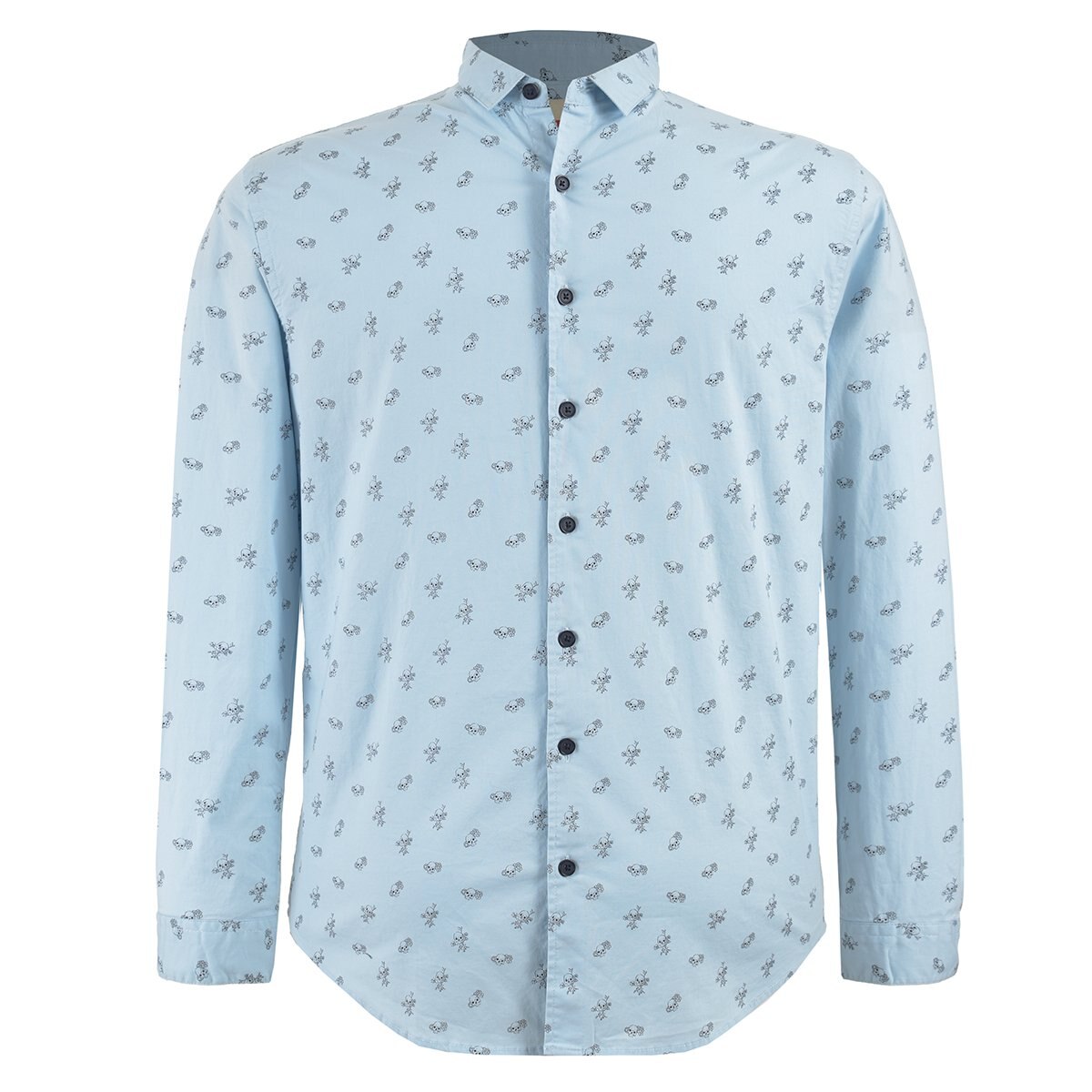 Camisa Manga Larga Estampada Fukka Plus Fkmx219-Oc1045