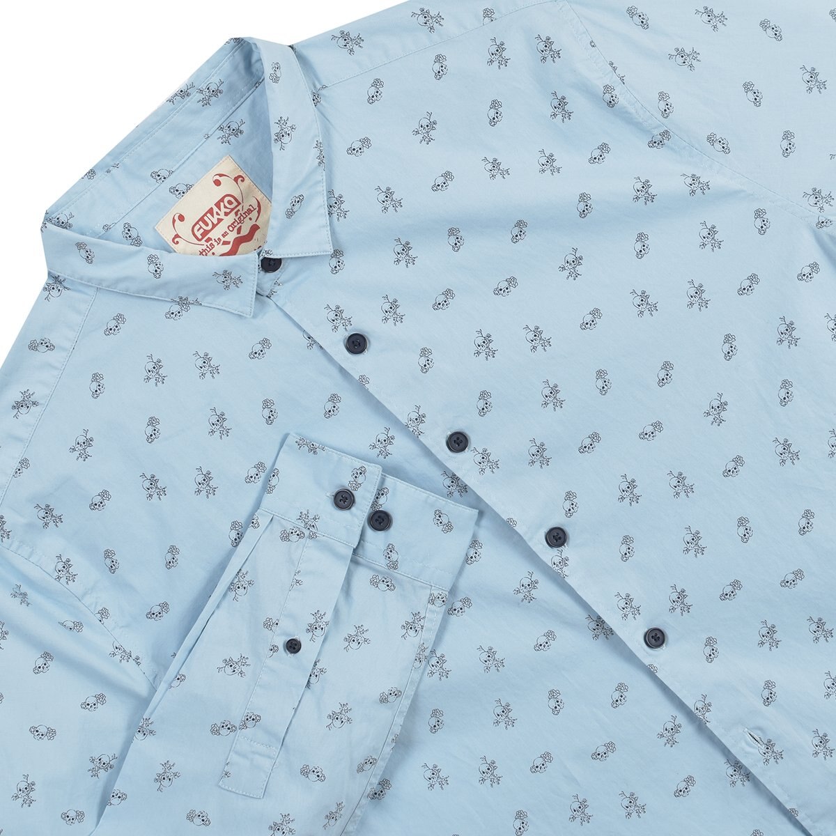 Camisa Manga Larga Estampada Fukka Plus Fkmx219-Oc1045