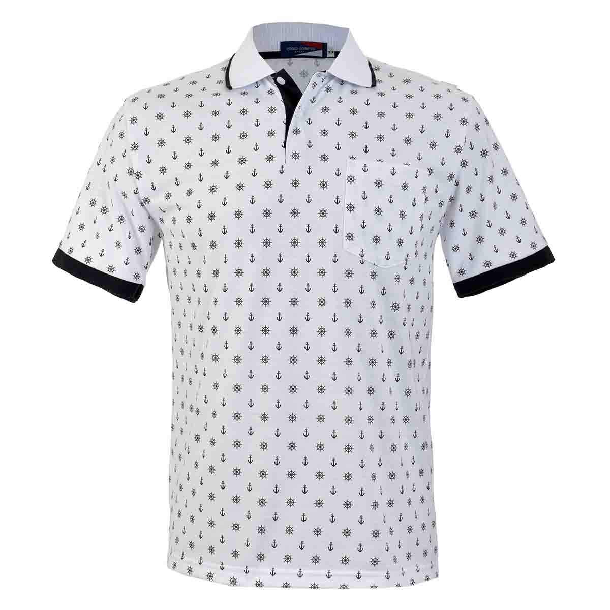 playera polo estampada