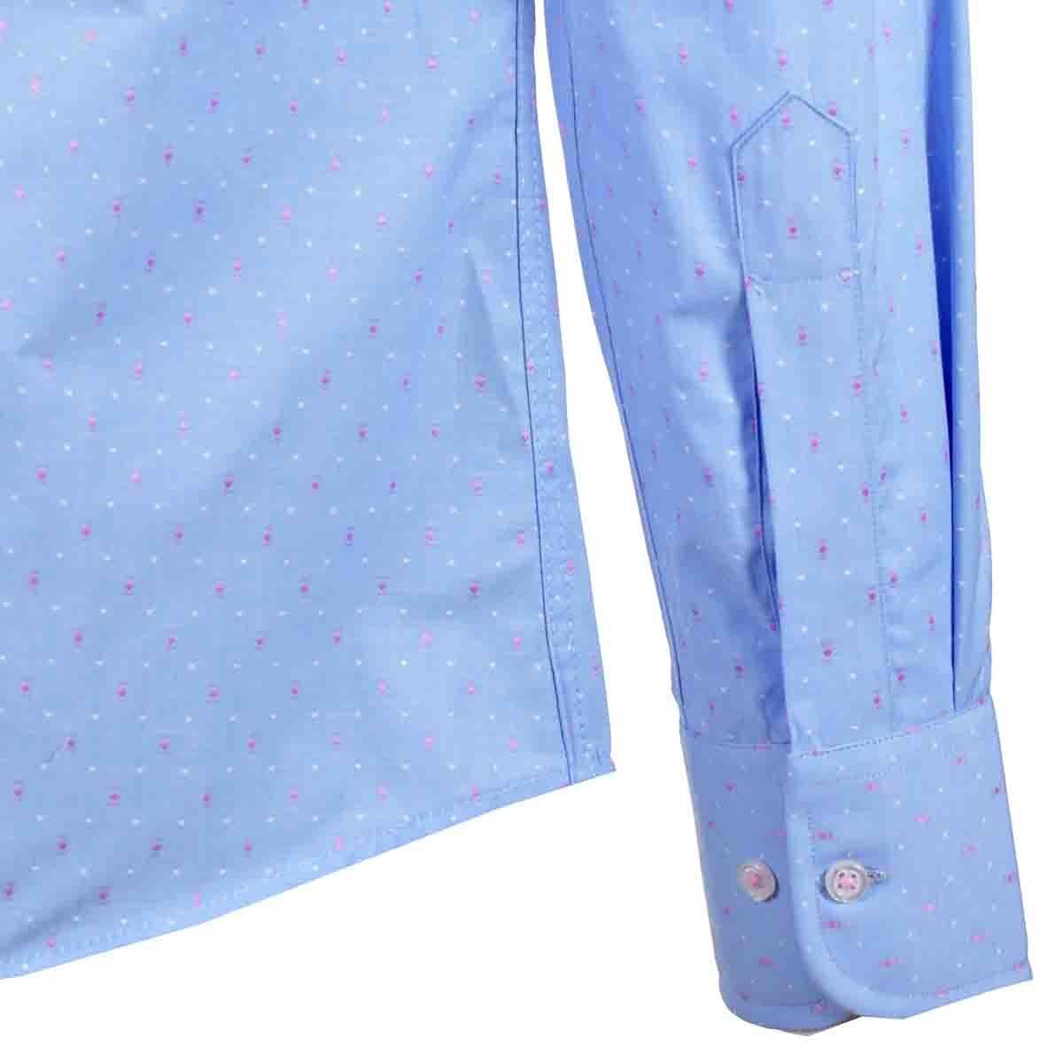 Camisa de Vestir Slim Fit Azul Secf-0719 Carlo Corinto