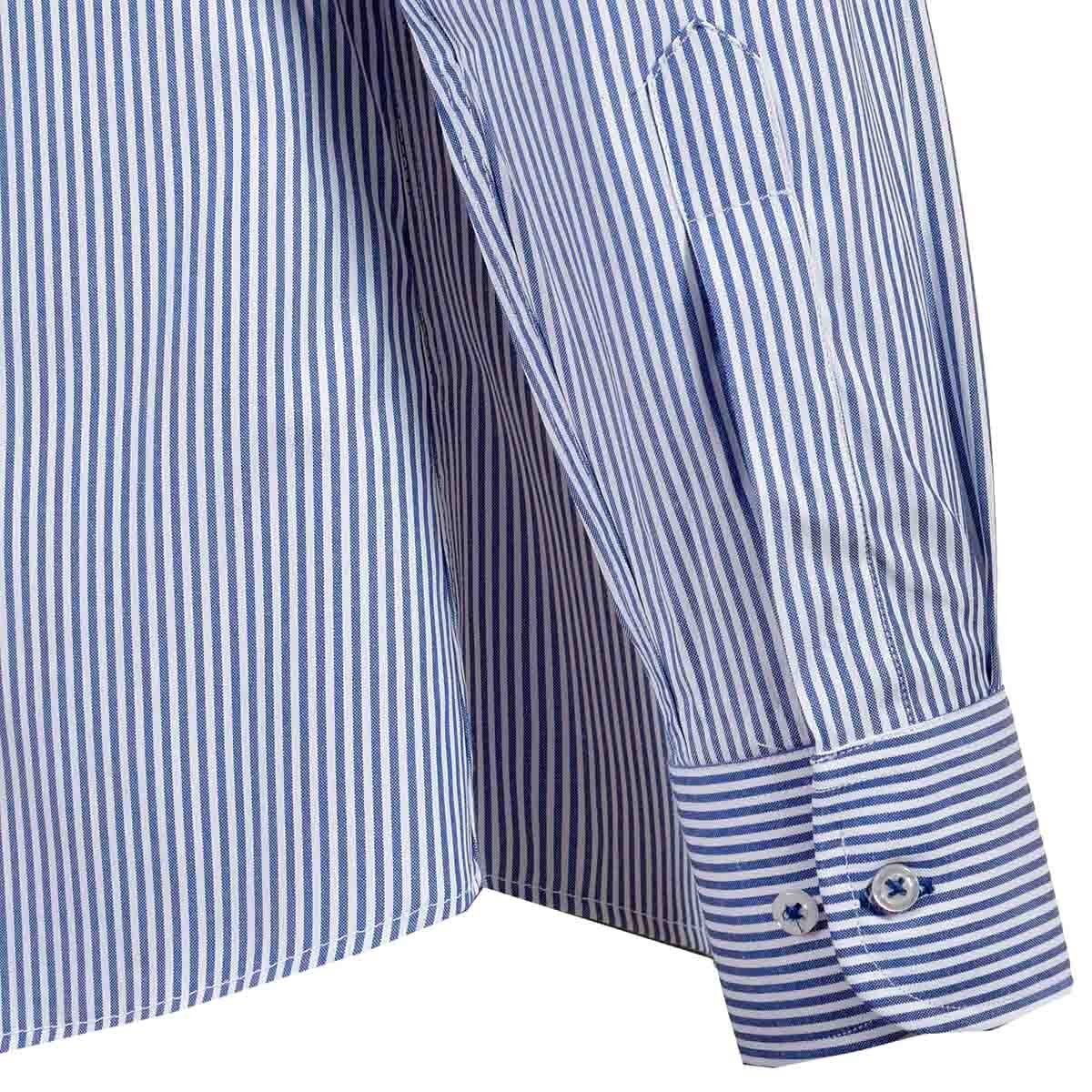 Camisa de Vestir Slim Fit Azul Obscuro Secf-0719 Carlo Corinto