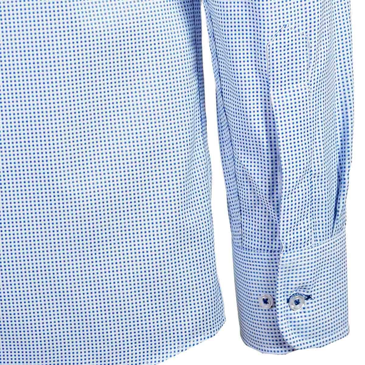 Camisa de Vestir Tradicional Azul Secf 07 Carlo Corinto