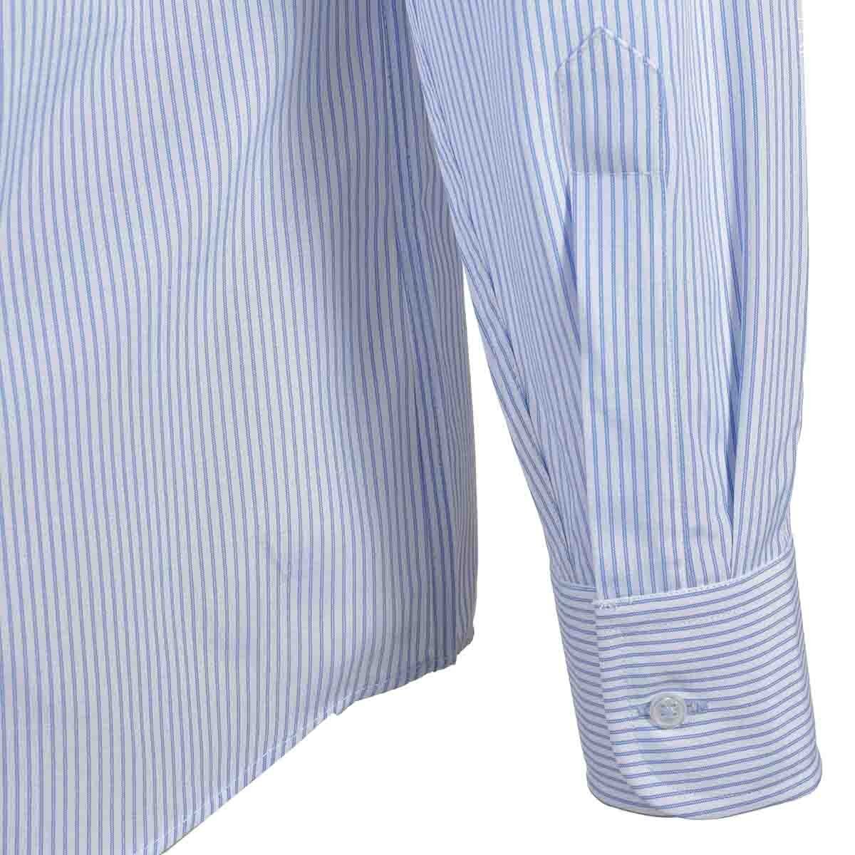 Camisa de Vestir Tradicional Azul Secf 07 Carlo Corinto