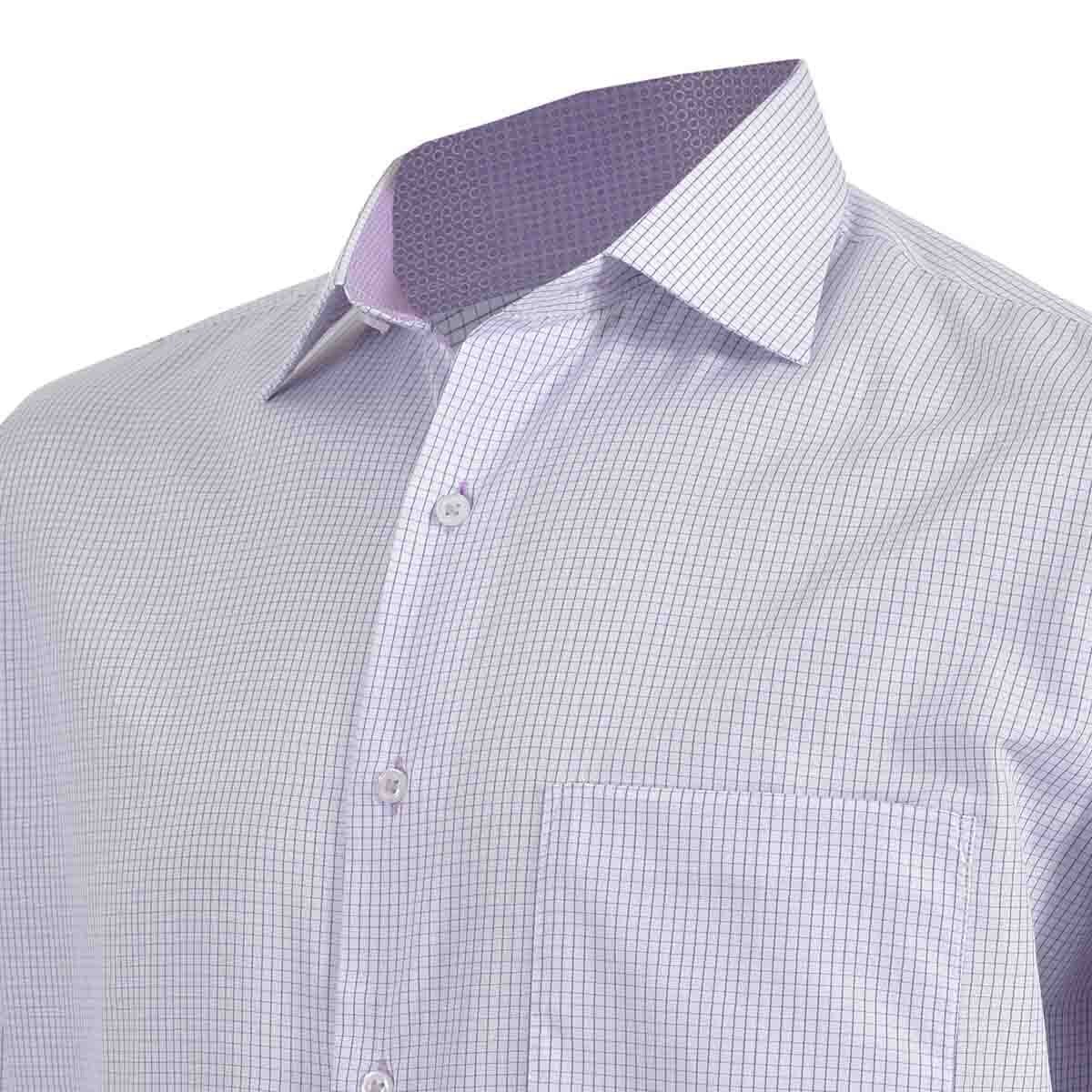 Camisa de Vestir Tradicional Morado Secf 07 Carlo Corinto para Caballero