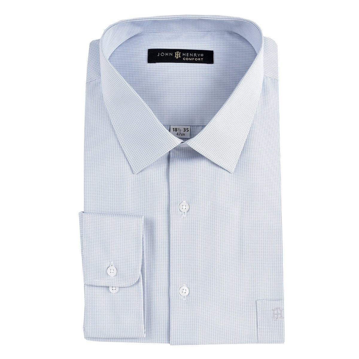 Camisa Manga Larga Mini Cuadro Lila John Henry Jv24T6302 para Caballero