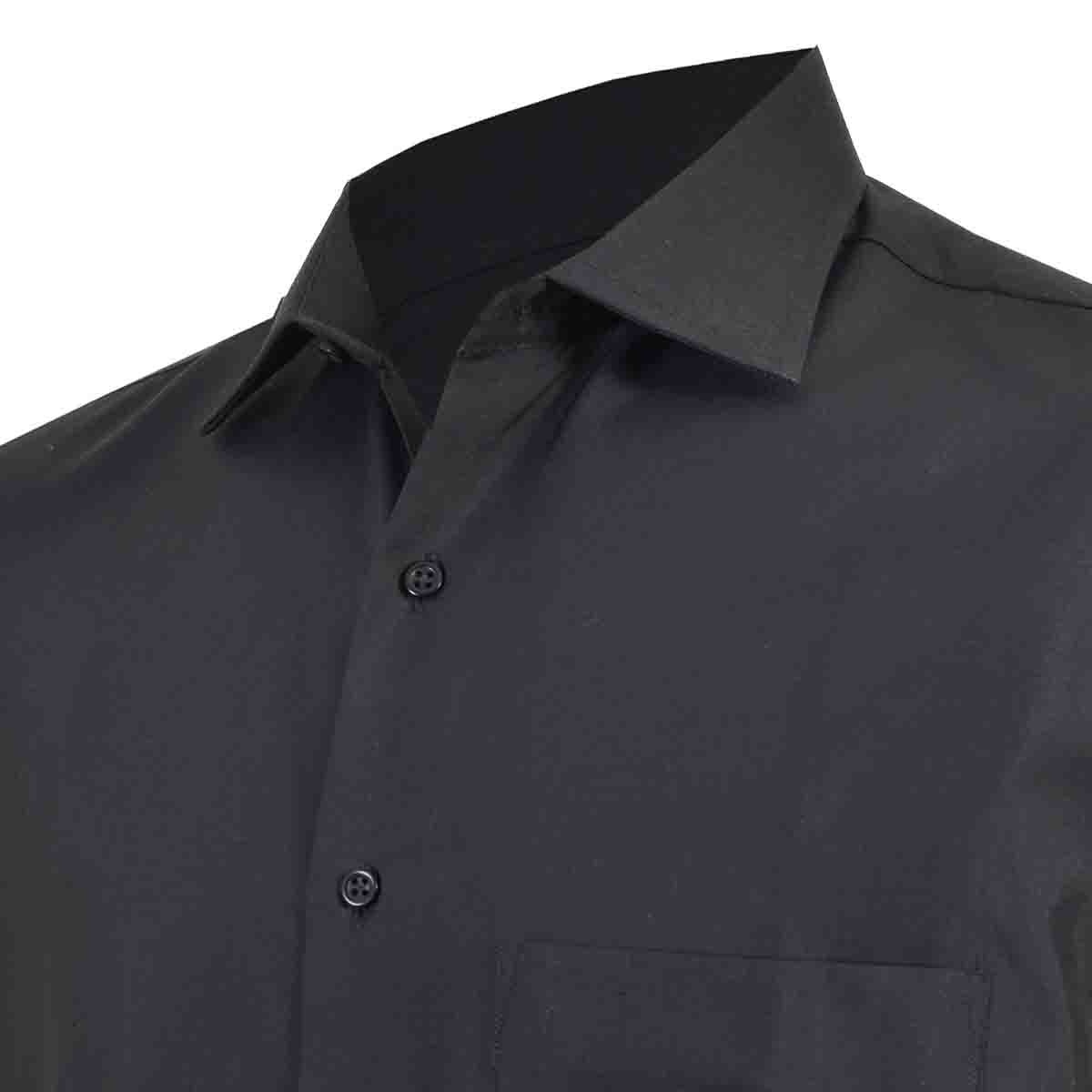 Camisa de Vestir Tradicional Negro Secf 08 Carlo Corinto