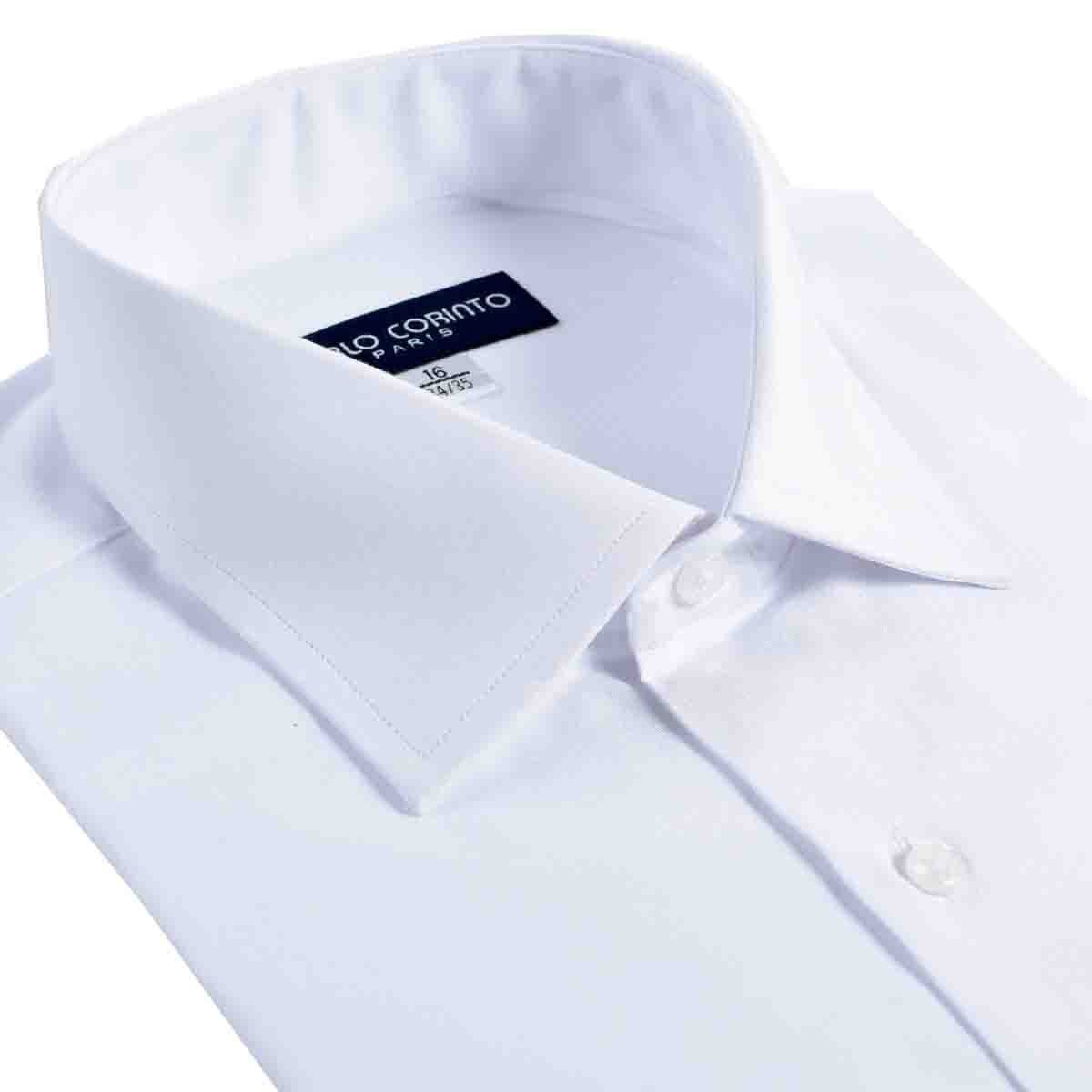 Camisa de Vestir Tradicional Blanco Secf 08 Carlo Corinto para Caballero