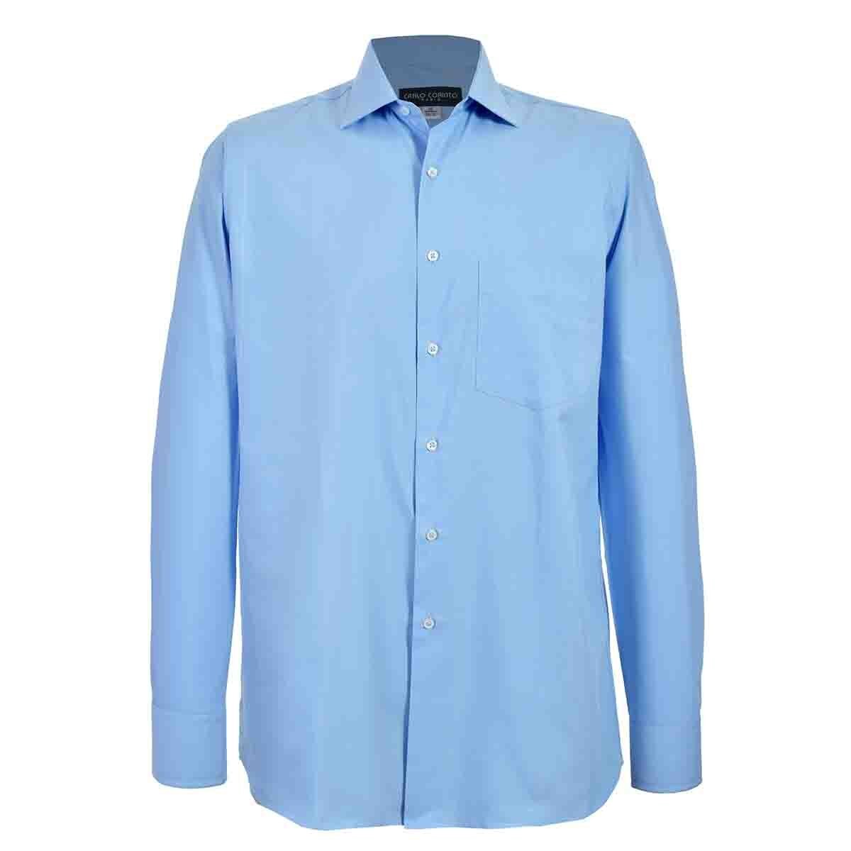 Camisa de Vestir Tradicional Azul Secf 08 Carlo Corinto para Caballero