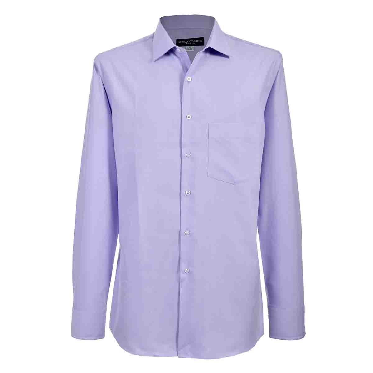 Camisa de Vestir Tradicional Morado Secf 08 Carlo Corinto para Caballero