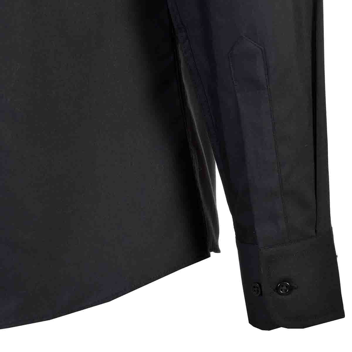 Camisa de Vestir Slim Fit Negra Carlo Corinto