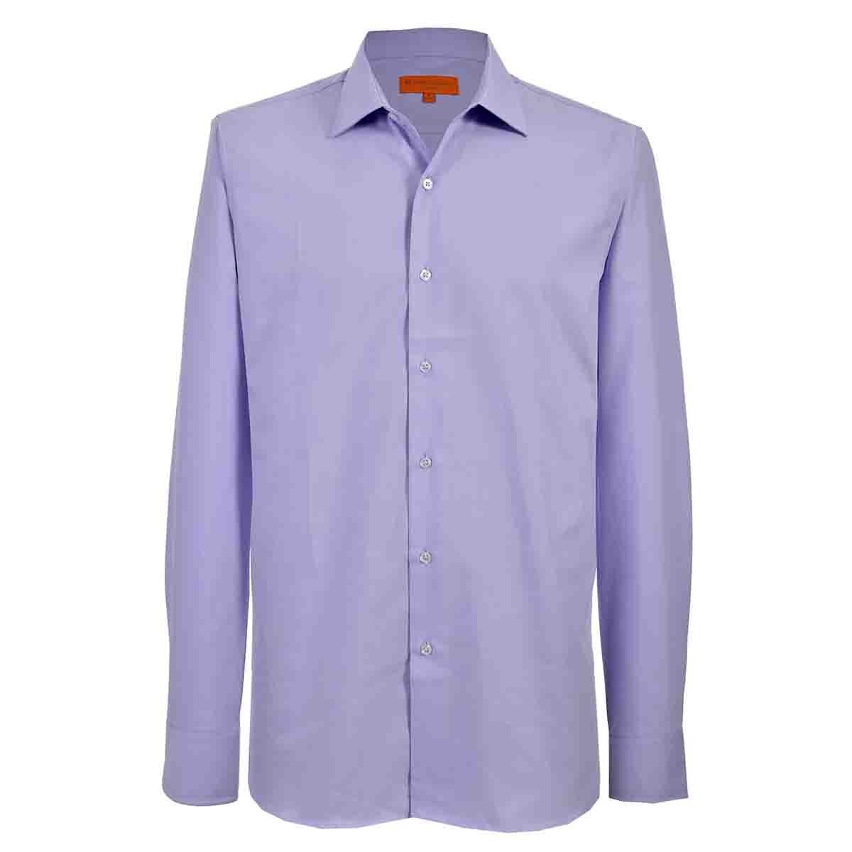 Camisa de Vestir Slim Fit Morado Claro Secf-0719 Carlo Corinto