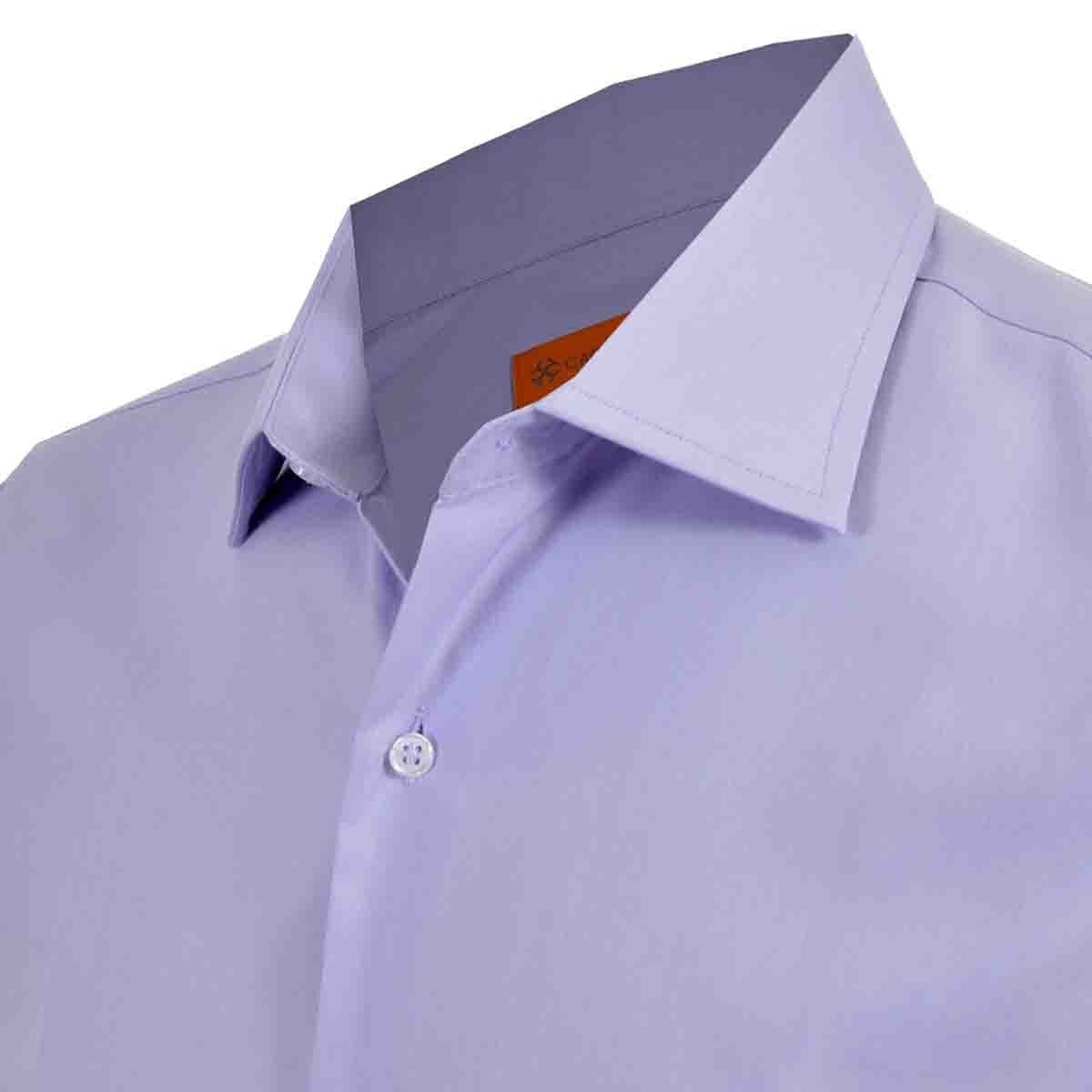 Camisa de Vestir Slim Fit Morado Claro Secf-0719 Carlo Corinto