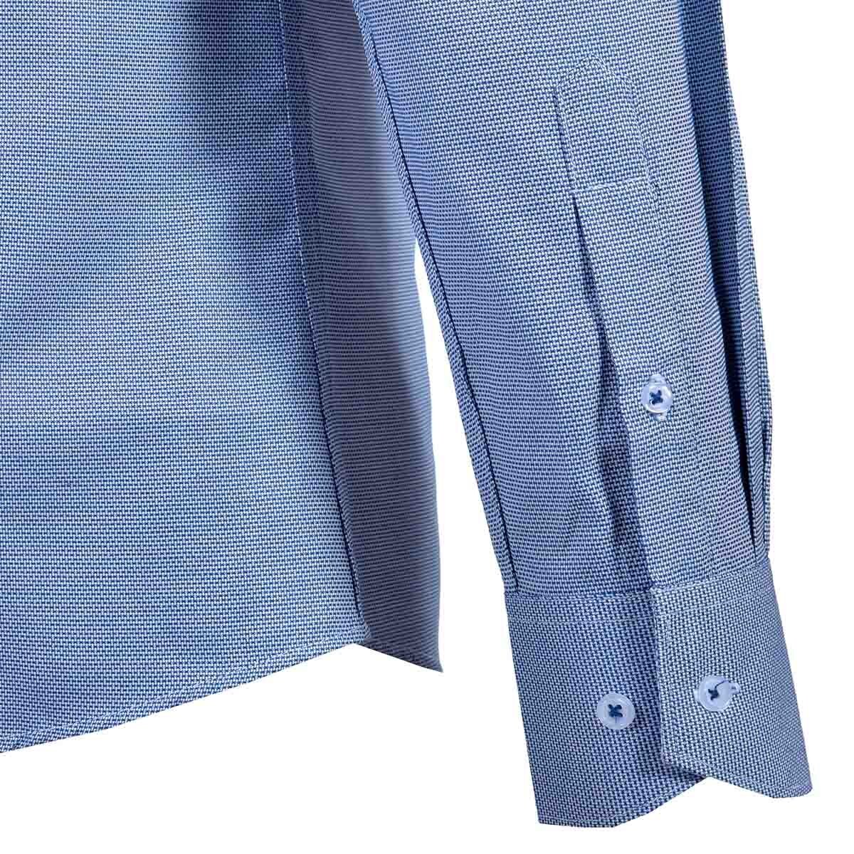Camisa Vestir Slim Fit Azul Combinado Carlo Corinto Alpes08F19 para Caballero