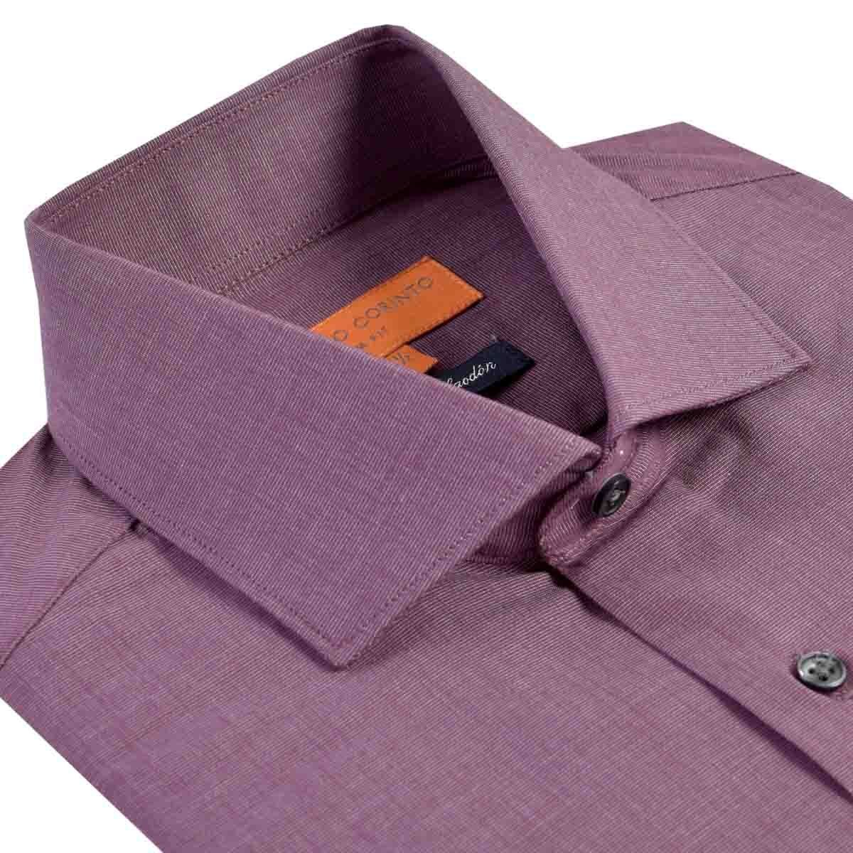 Camisa Vestir Slim Fit Rojo Combinado Carlo Corinto Barolo08F19