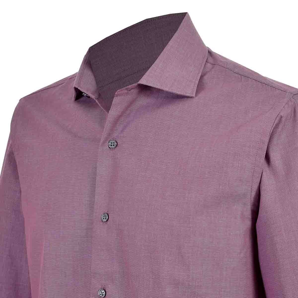 Camisa Vestir Slim Fit Rojo Combinado Carlo Corinto Barolo08F19