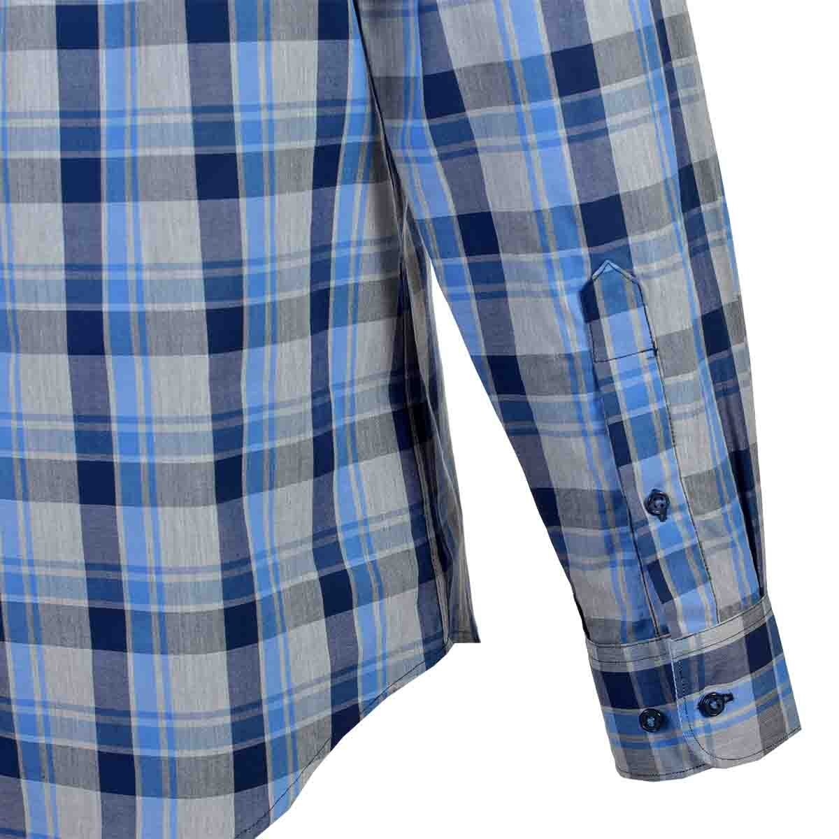 Camisa Casual Manga Larga Regular Figo Blue Carlo Corinto