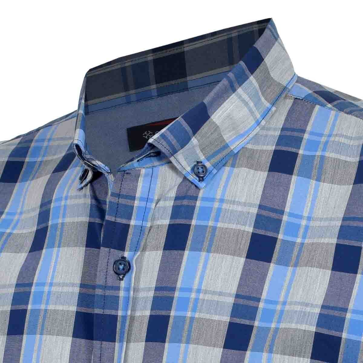 Camisa Casual Manga Corta Regular Figo Blue0 Carlo Corinto