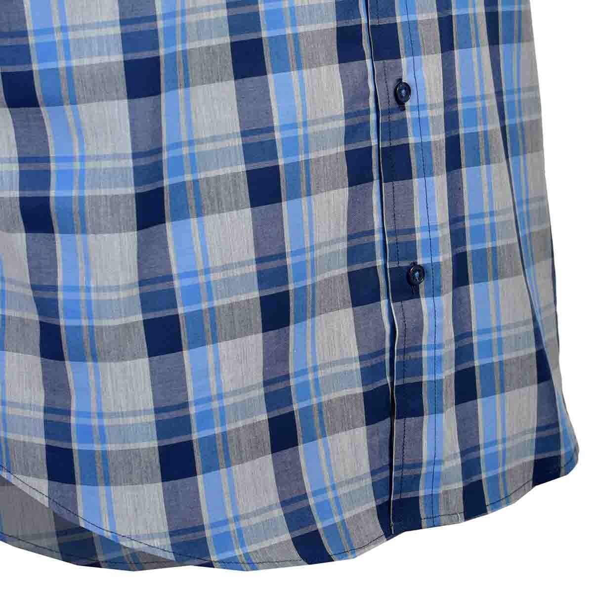 Camisa Casual Manga Corta Regular Figo Blue0 Carlo Corinto