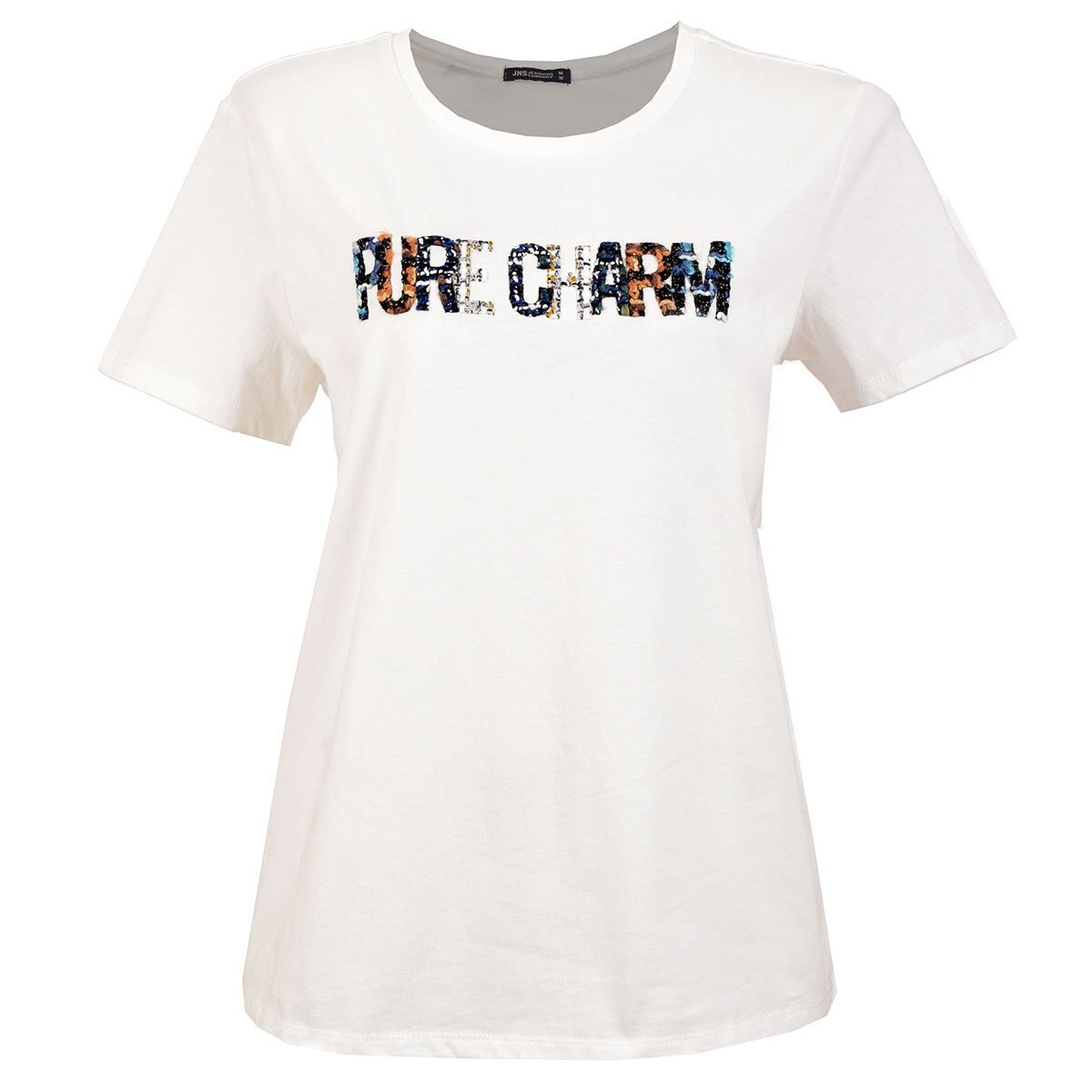 Playera Lisa con Grafico Jeanious para Dama