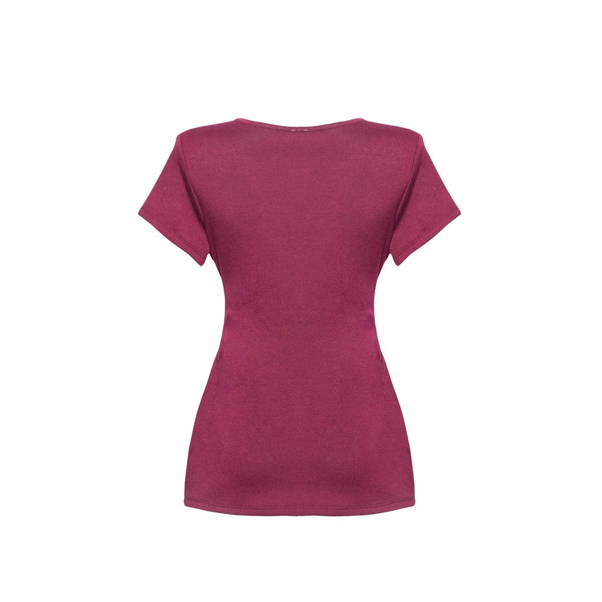 Blusa para Dama Escote V Manga Corta con Amarre Nine To Go