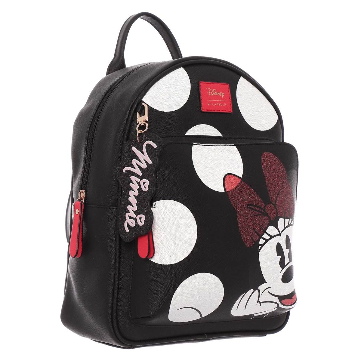 Backpack Negra W Capsule Minnie & Daisy