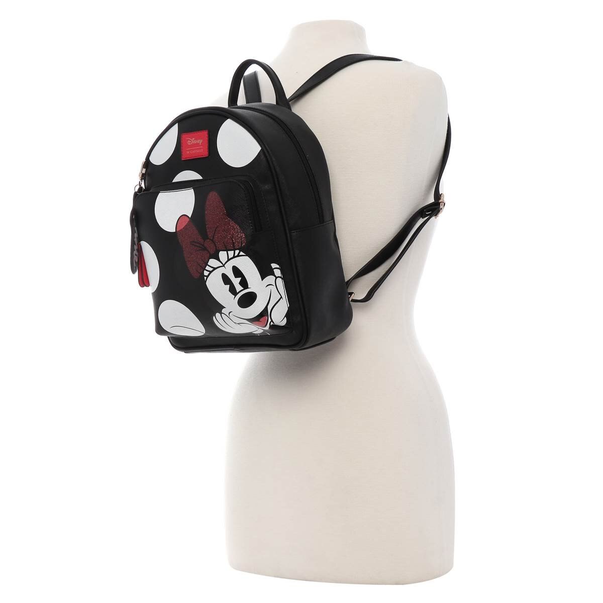 Backpack Negra W Capsule Minnie & Daisy