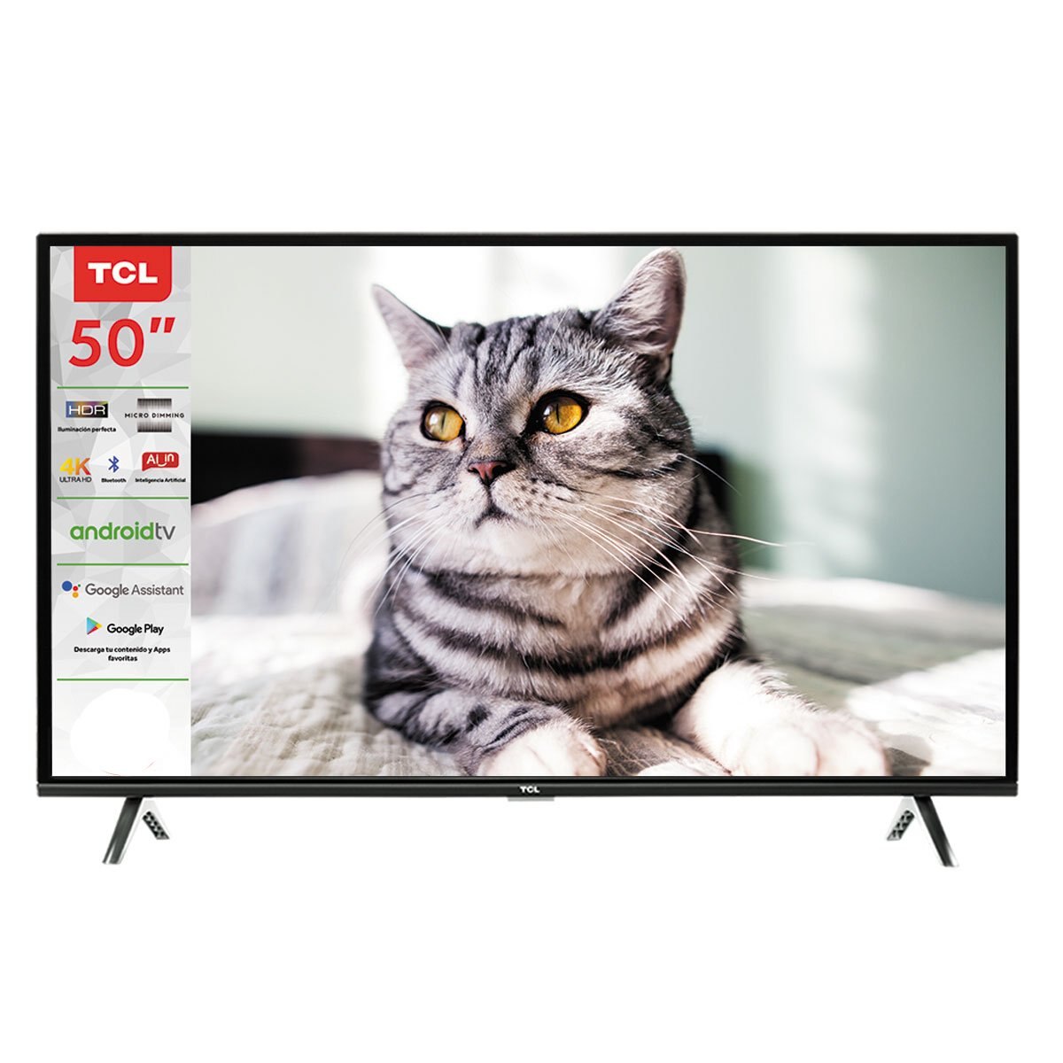 Pantalla 50" Led 4K Uhd (Android Tv) 50A423 Tcl