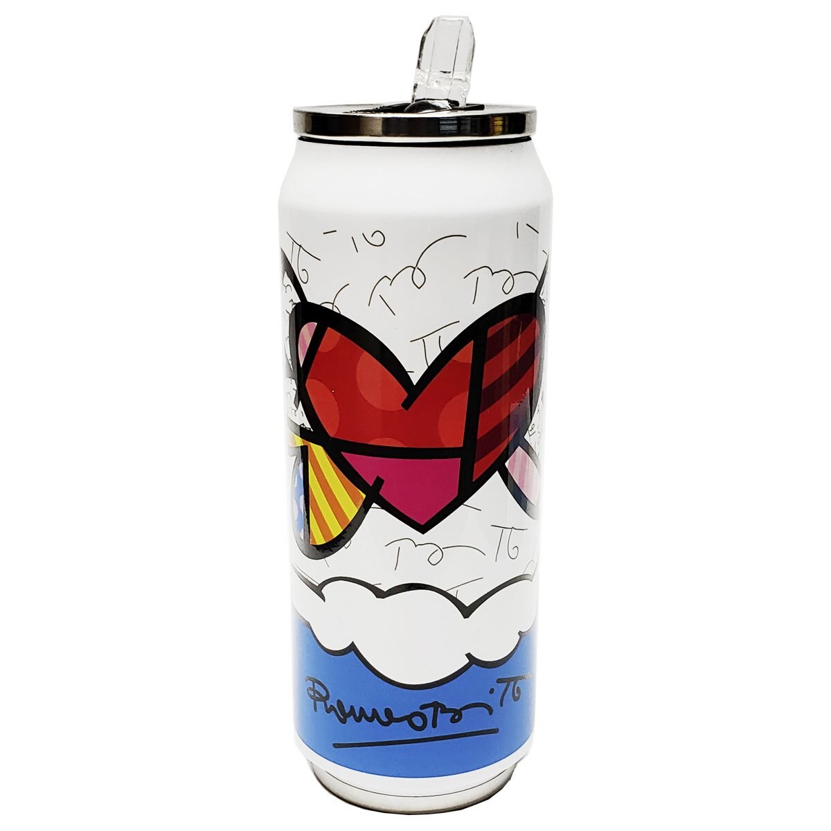Vaso Lata Térmico Acero Inoxidable Corazón 500 Ml Robrero Britto