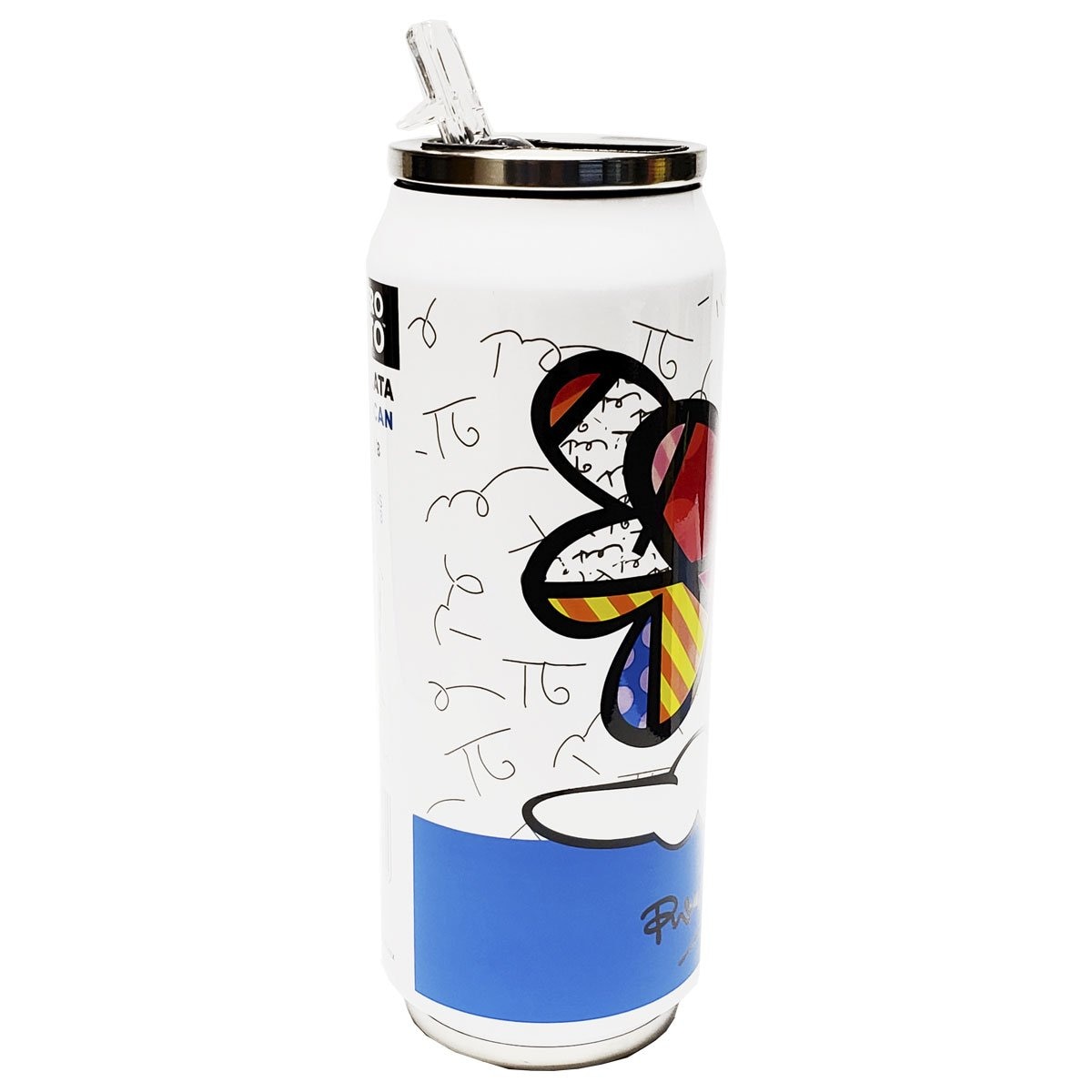 Vaso Lata Térmico Acero Inoxidable Corazón 500 Ml Robrero Britto
