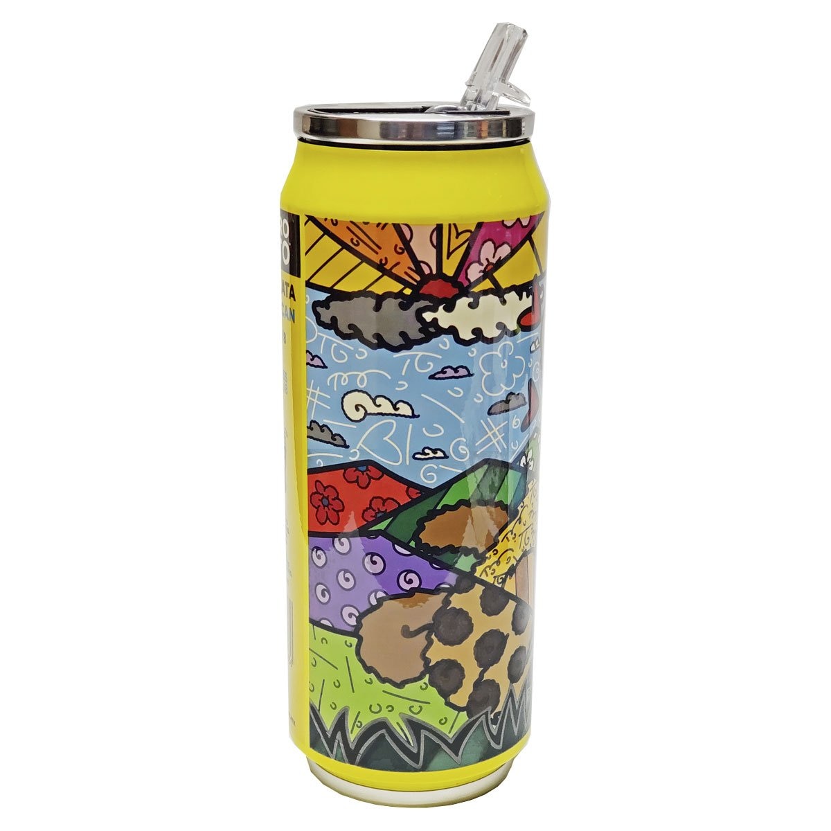 Vaso Lata Térmico Acero Inoxidable León 500 Ml Romero Britto