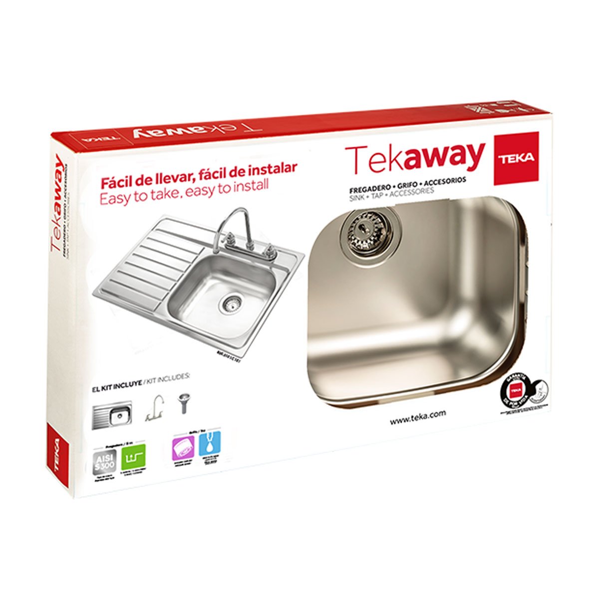 Paquete de Fregadero 800.510 1C 1E Hdl Teka