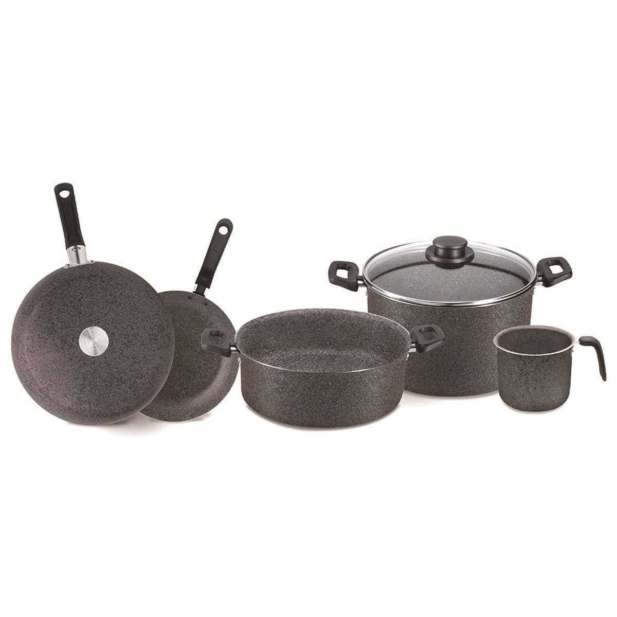 Batería 7 Piezas Graystone con Tabla de Bambú Ekco