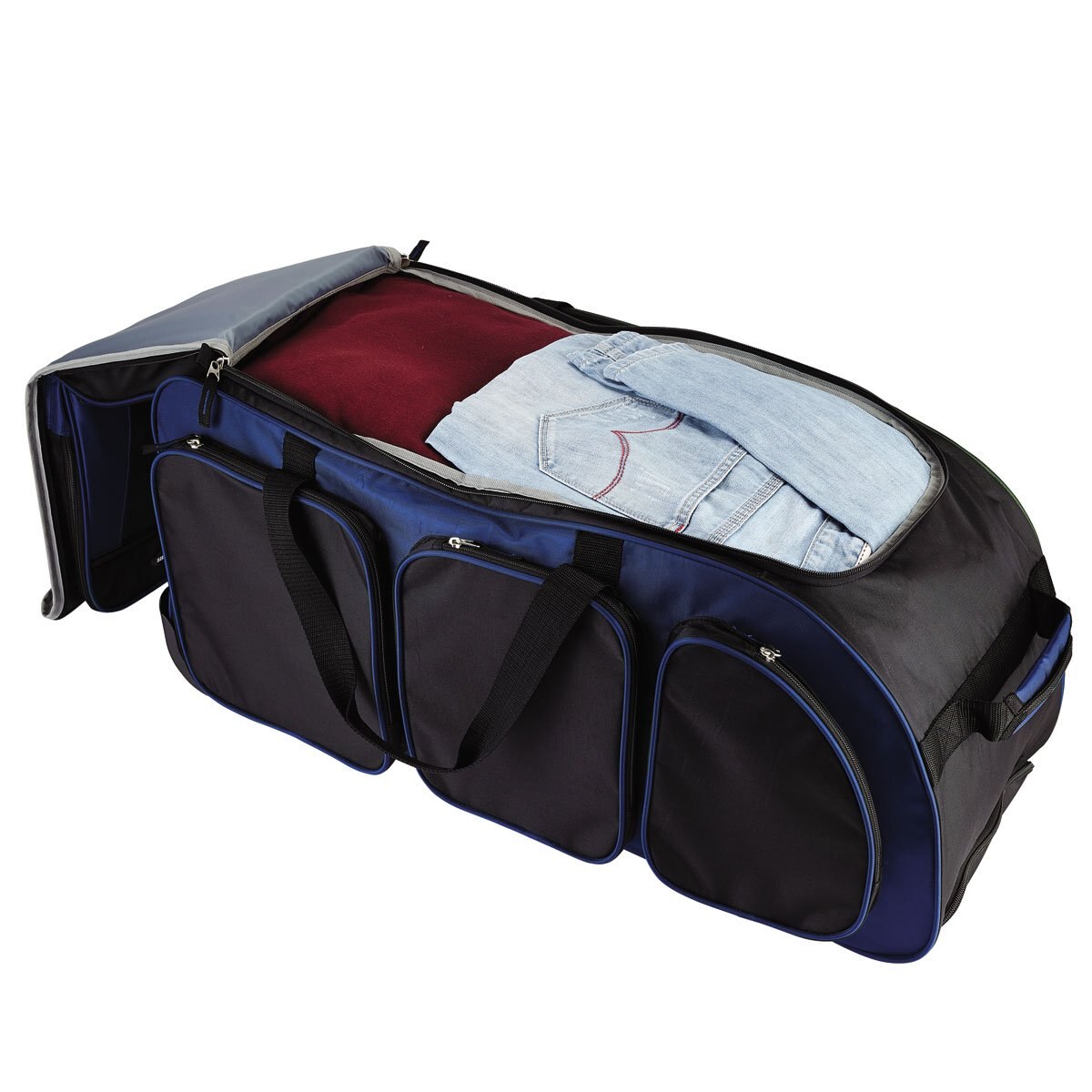 Maleta Duffle Rodante 30" Multi-Pocket Azul Travelers Club Luggage