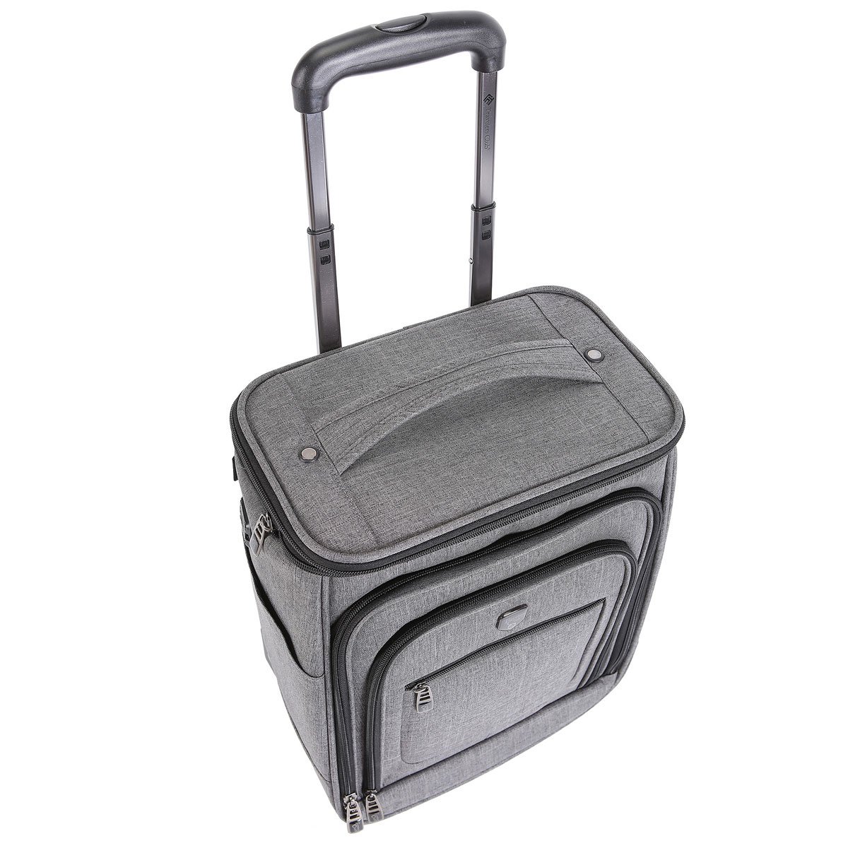 Maleta Individual Rodante Expandible 16" Gris Travelers Club Luggage