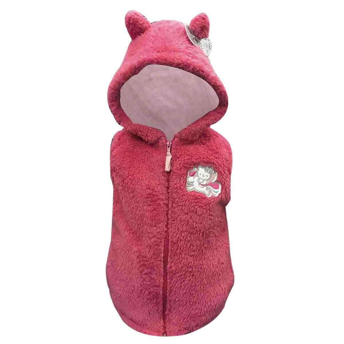 Chaleco con Capucha y Aplicación Hello Kitty