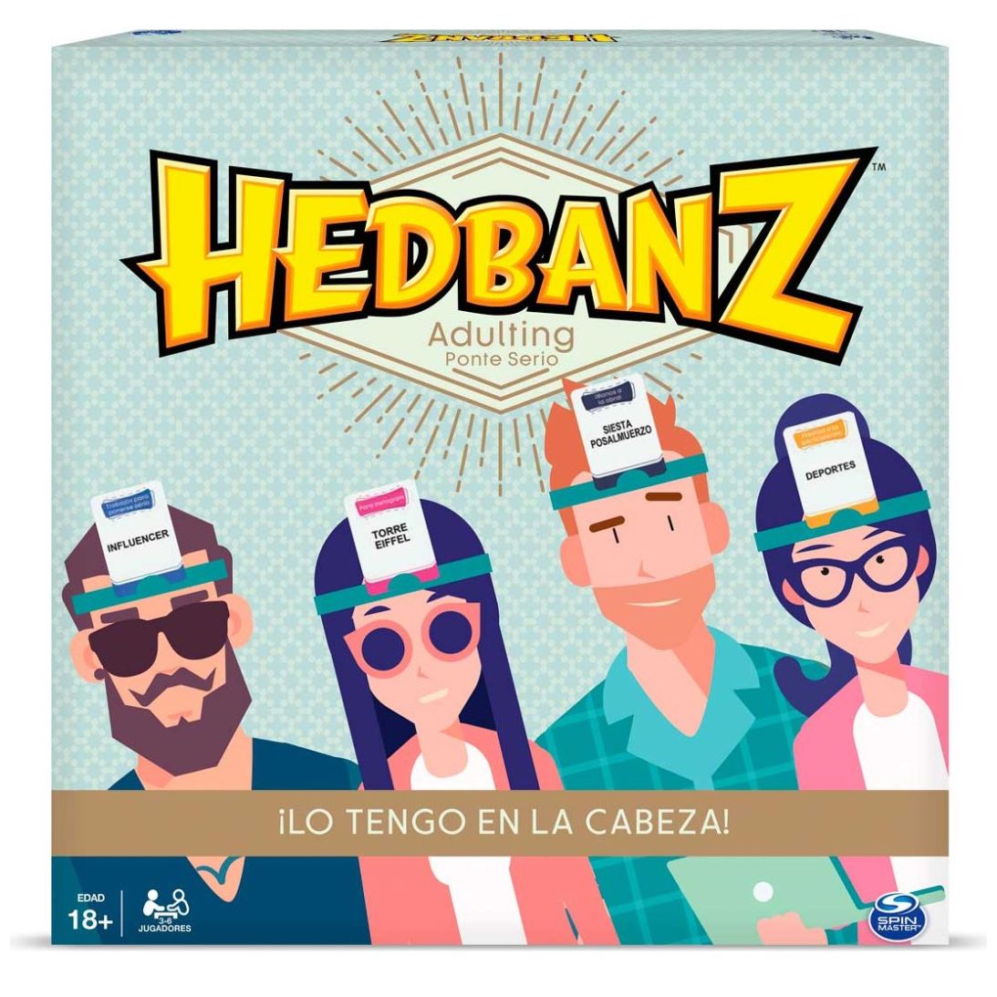 Juego Hedbanz Adulting Spin Master